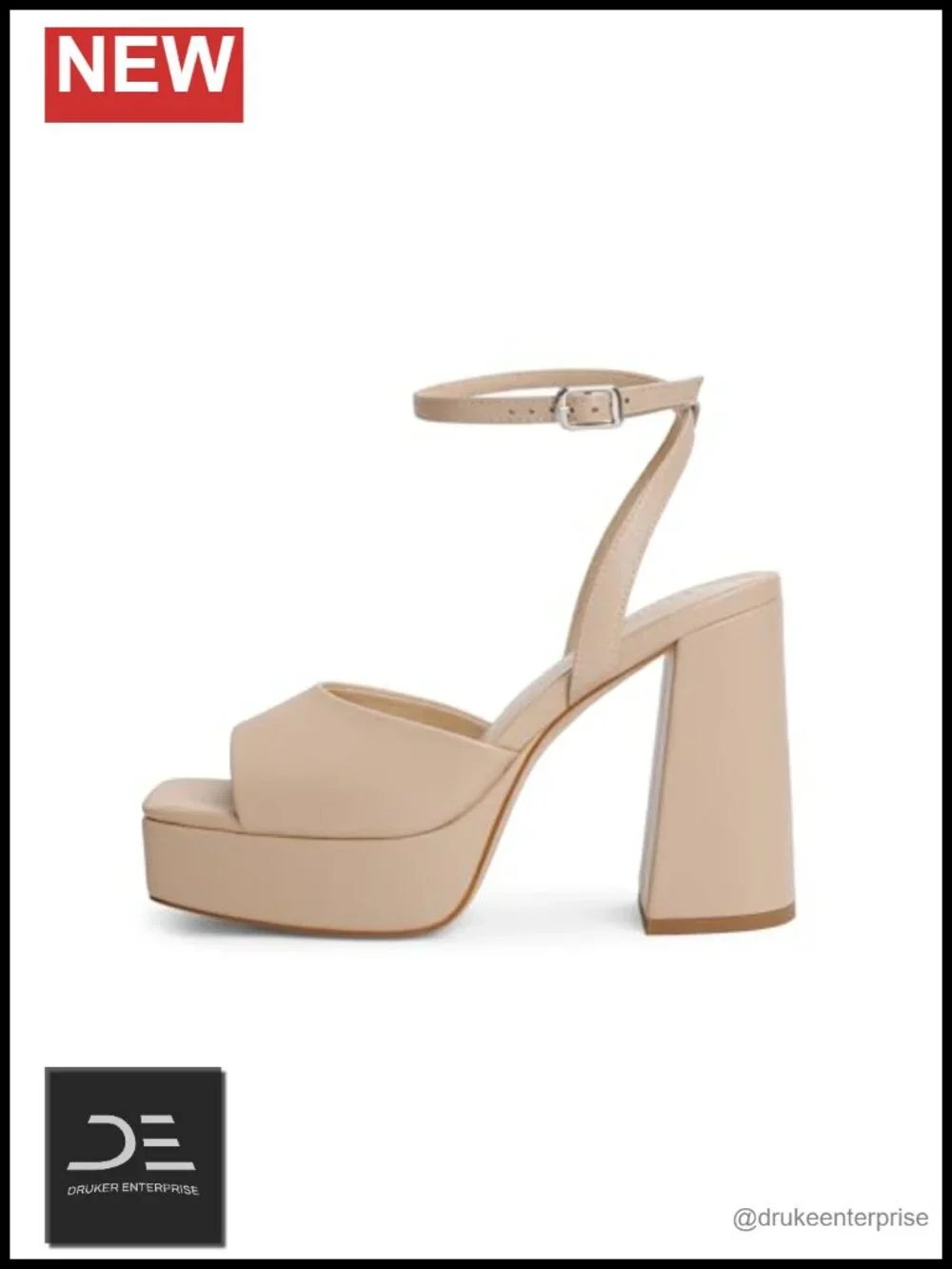 Platform Heels for Women Chunky Heel Open Toe Ankle Strap Sandals